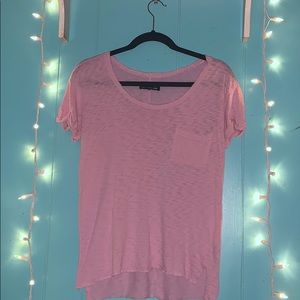 pink see through t-shirt $10